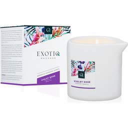 Bougie de massage rose violette Exotiq - 200 g