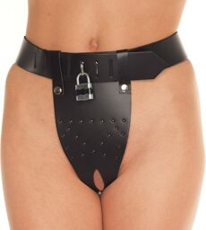 Ceinture de chasteté ouverte, cadenas inclus