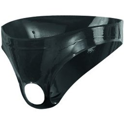 Slip en latex avec ouverture pour hommes