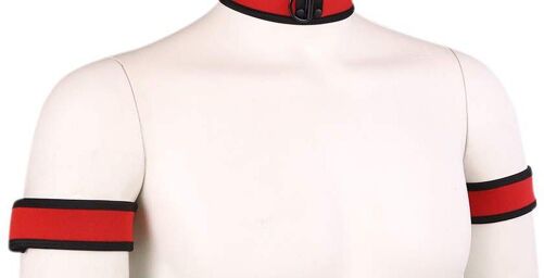 Brassards PUPPY Néoprène Rouge