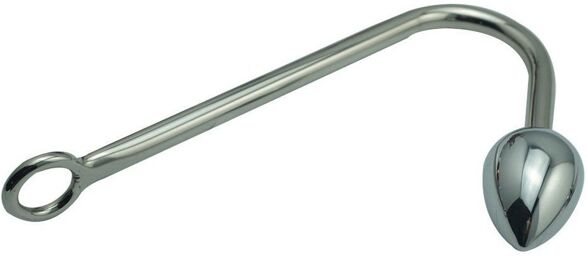 Crochet anal métal avec Plug 4 x 2.7cm