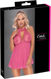 Babydoll en Dentelle Rose Rose