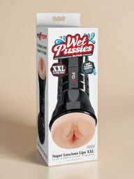 Masturbateur vaginal XXL en silicone doux avec contrôle de succion