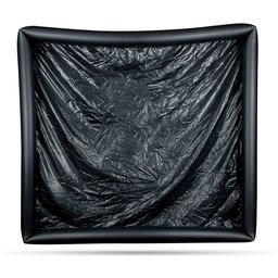 Drap en vinyle avec bords gonflables - Noir
