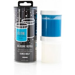 Clone-A-Willy - Refill Glow in the Dark Blue Silicone