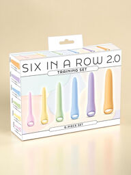 Set de 6 godemichés slim en silicone doux pour entraînement progressif