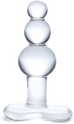 Plug anal en verre avec base