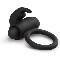 EasyToys - Cockring avec stimulateur clitoridien - Noir
