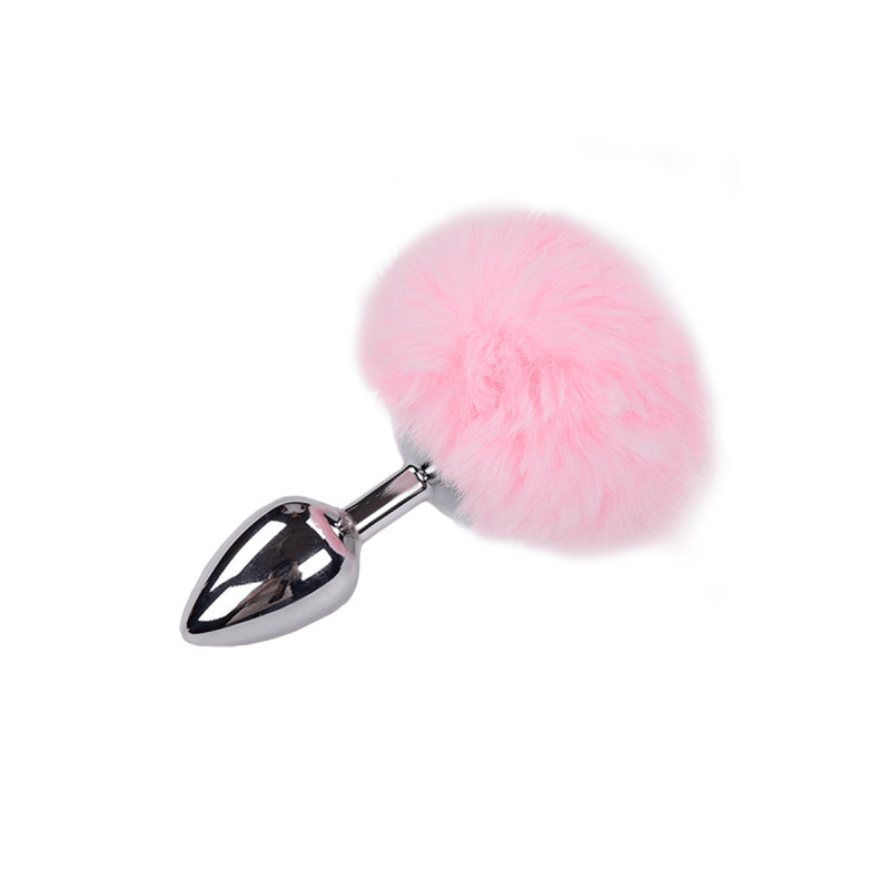 Plug métal Fluffy M rose