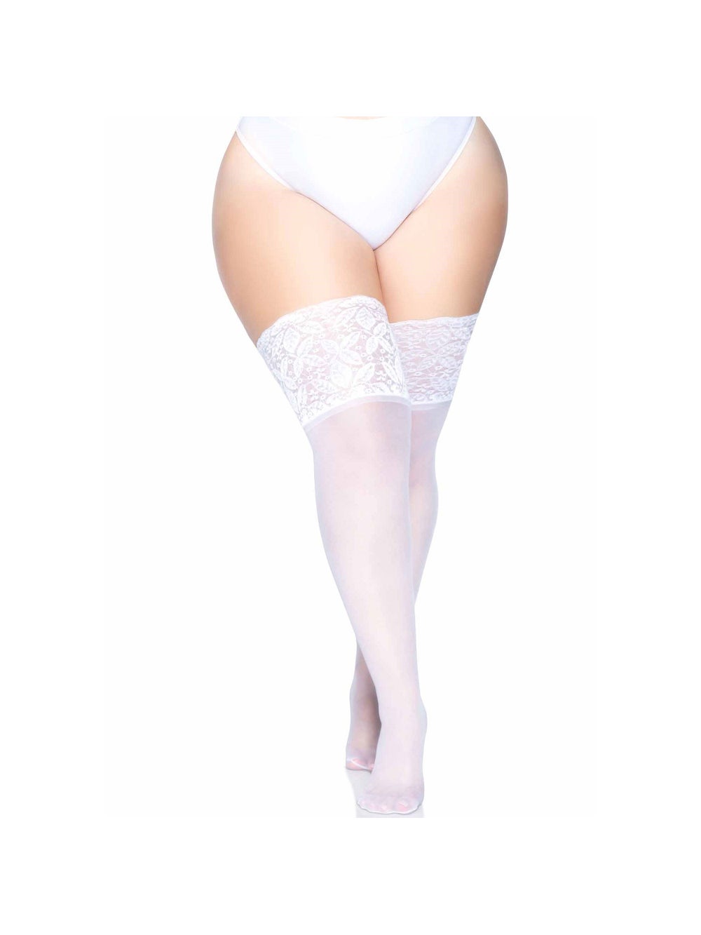 Bas autofixants dentelle Clara blanc GT