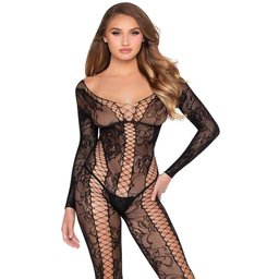 - Bodystocking en Dentelle - Noir