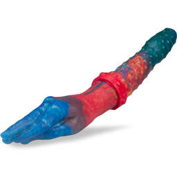 Double gode Fist And Thrills gode vaginal ou anal homme ou femme - Multicolore