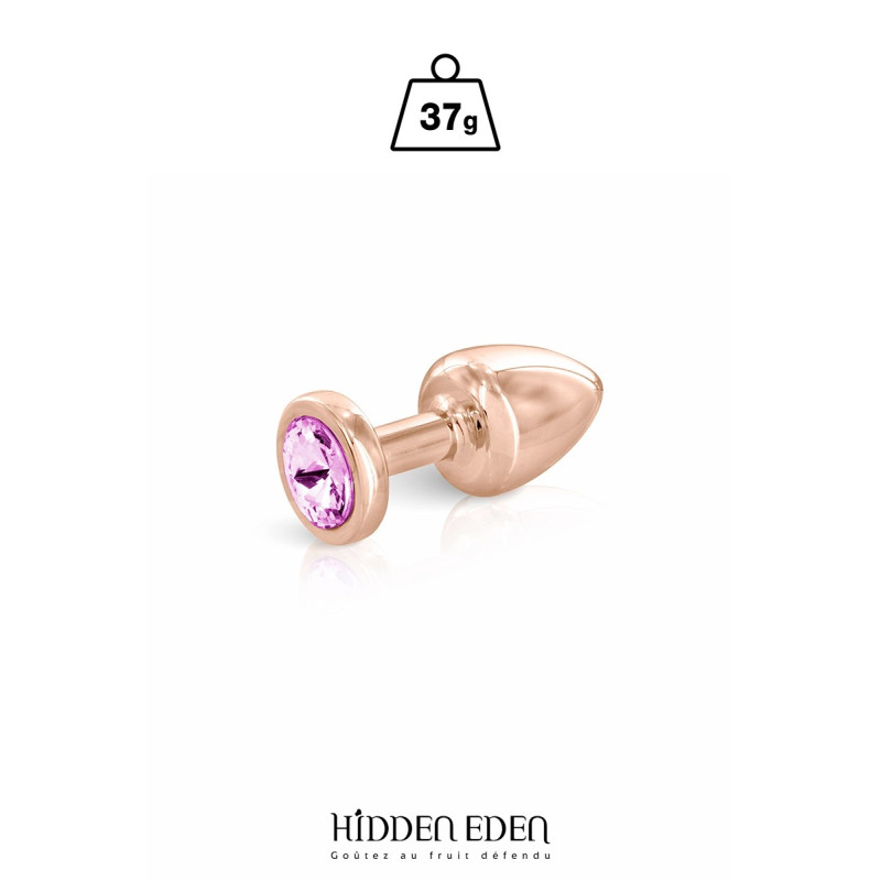 Plug bijou aluminium rose gold XS