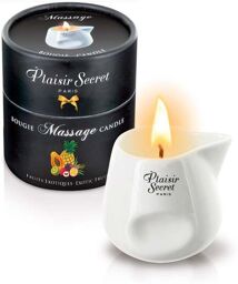 Bougie de Massage Ananas Mangue Noir