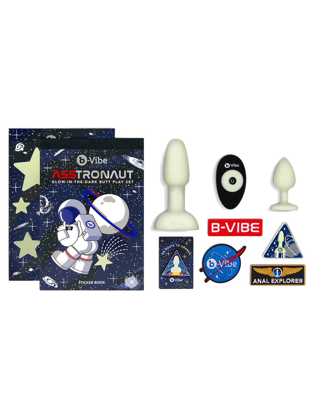 Coffret plug anal phosphorescent Asstronaut