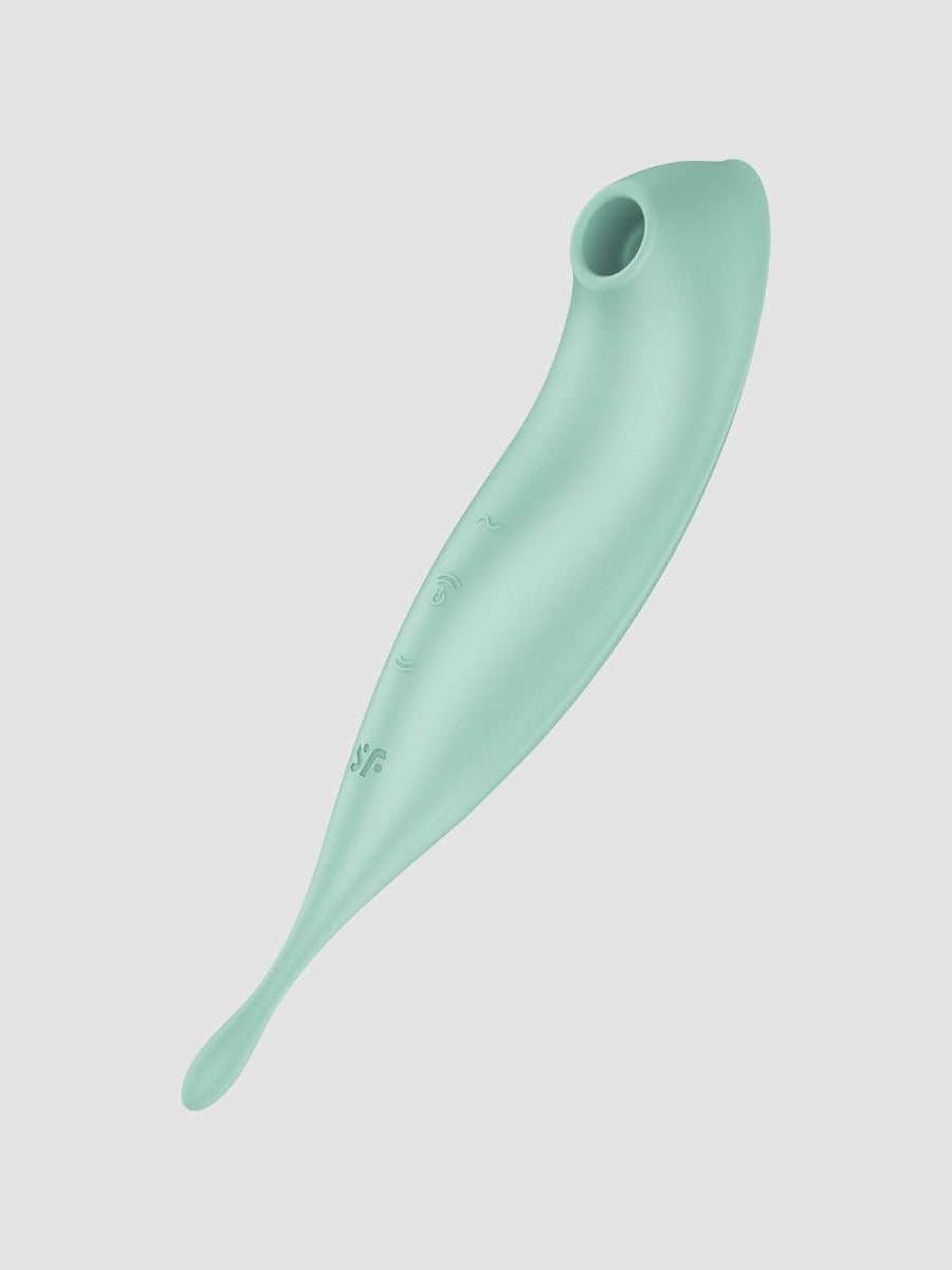 Satisfyer Twirling Pro+ stimulateur clitoridien connecté vert