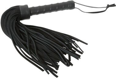 Fouet en cuir doux pour jeux de discipline sensuels