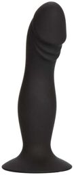 Plug Anal Ventouse Silicone Stud Noir