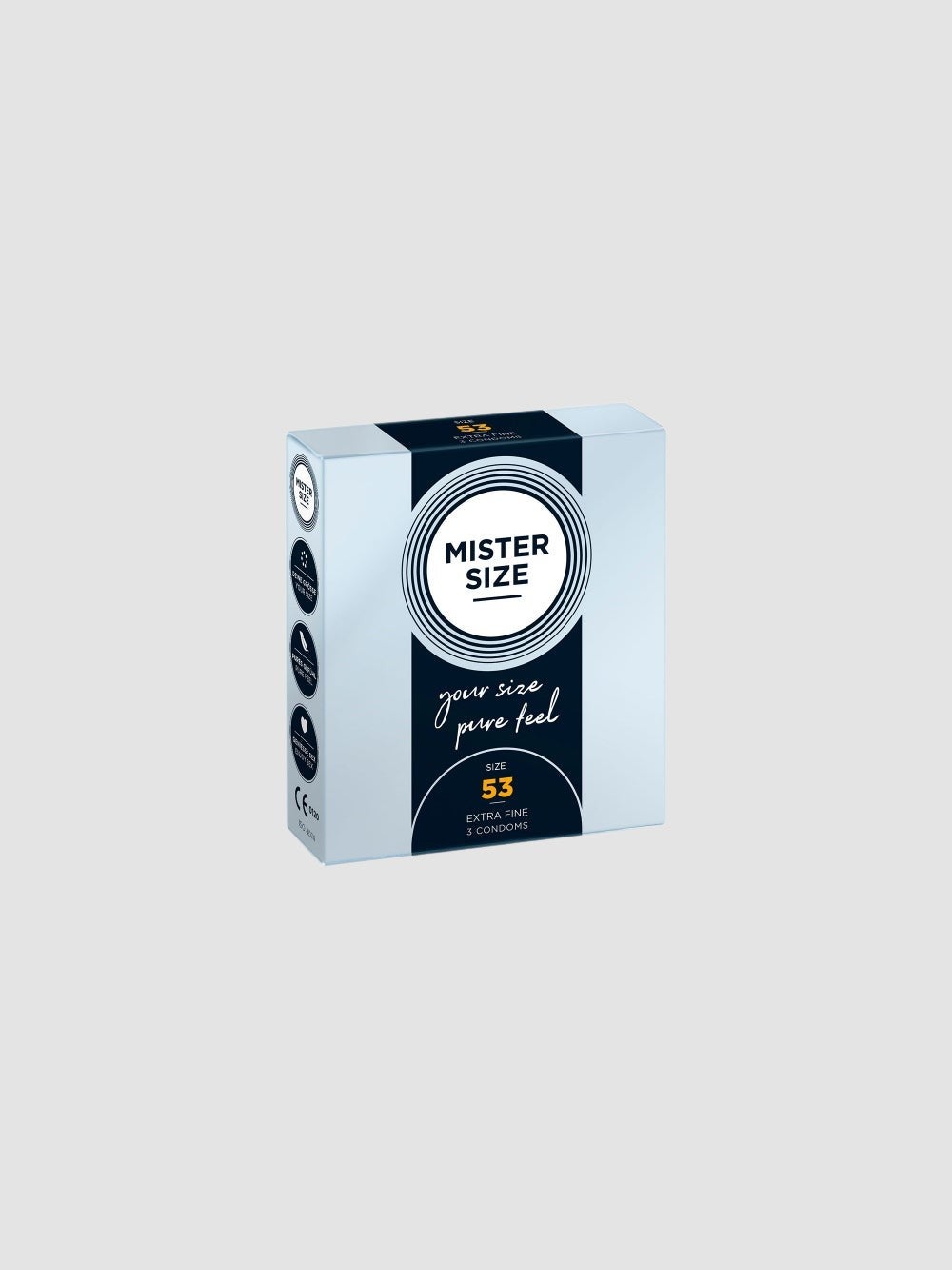 Préservatifs Pure Feel 53 Boîte de 3