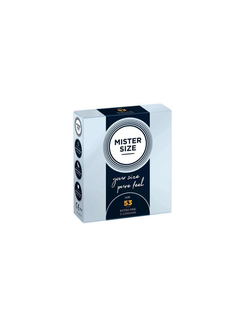 Préservatifs Pure Feel 53 Boîte de 3