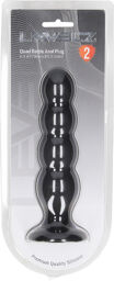 Quad Rattle Liquide Silicone Plug Anal - XL - Noir
