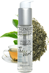 Huile de massage professionnelle Thé Vert 100% naturelle - 50 ml