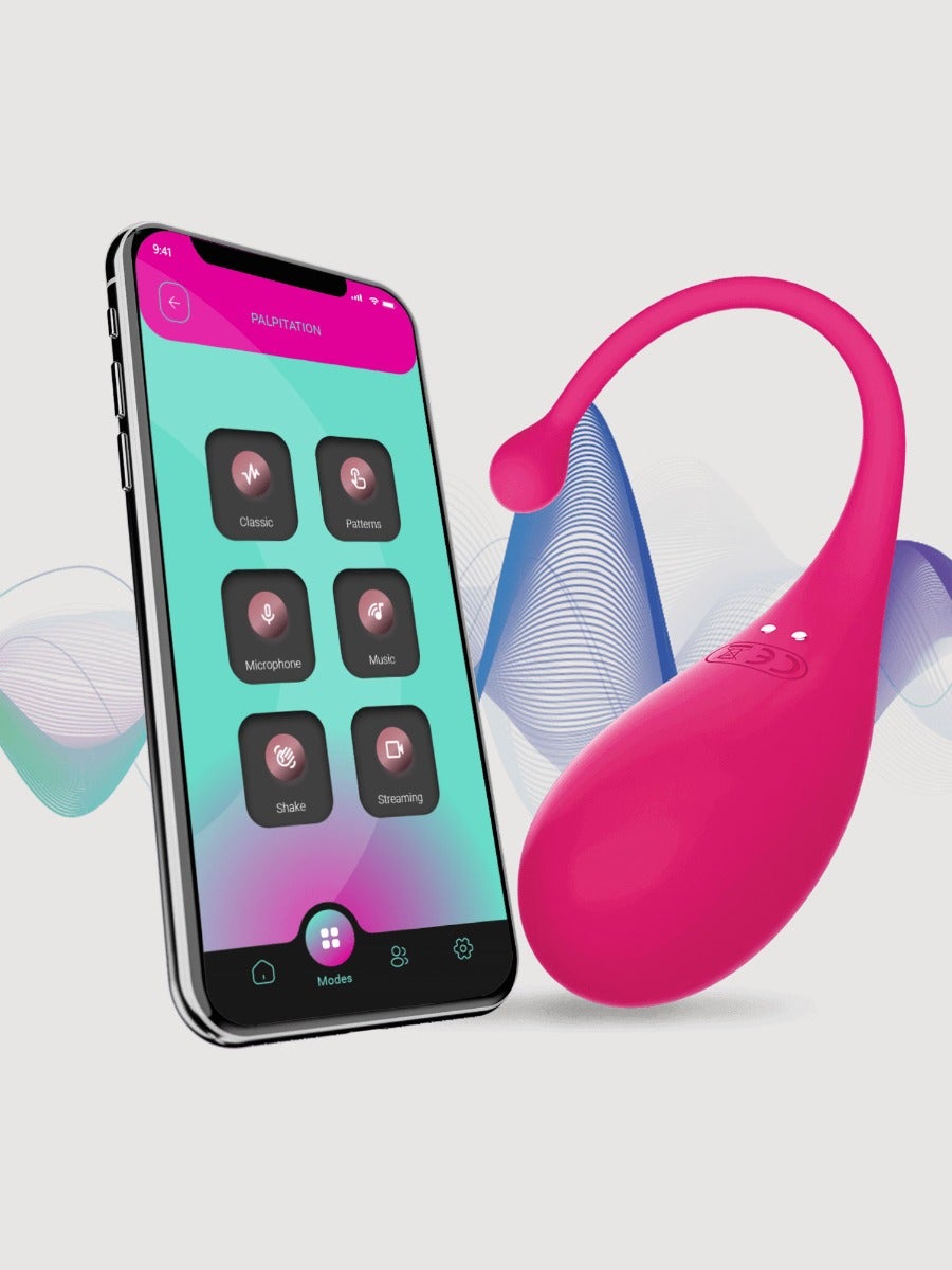 Oeuf vibrant connecté Palpitation rose