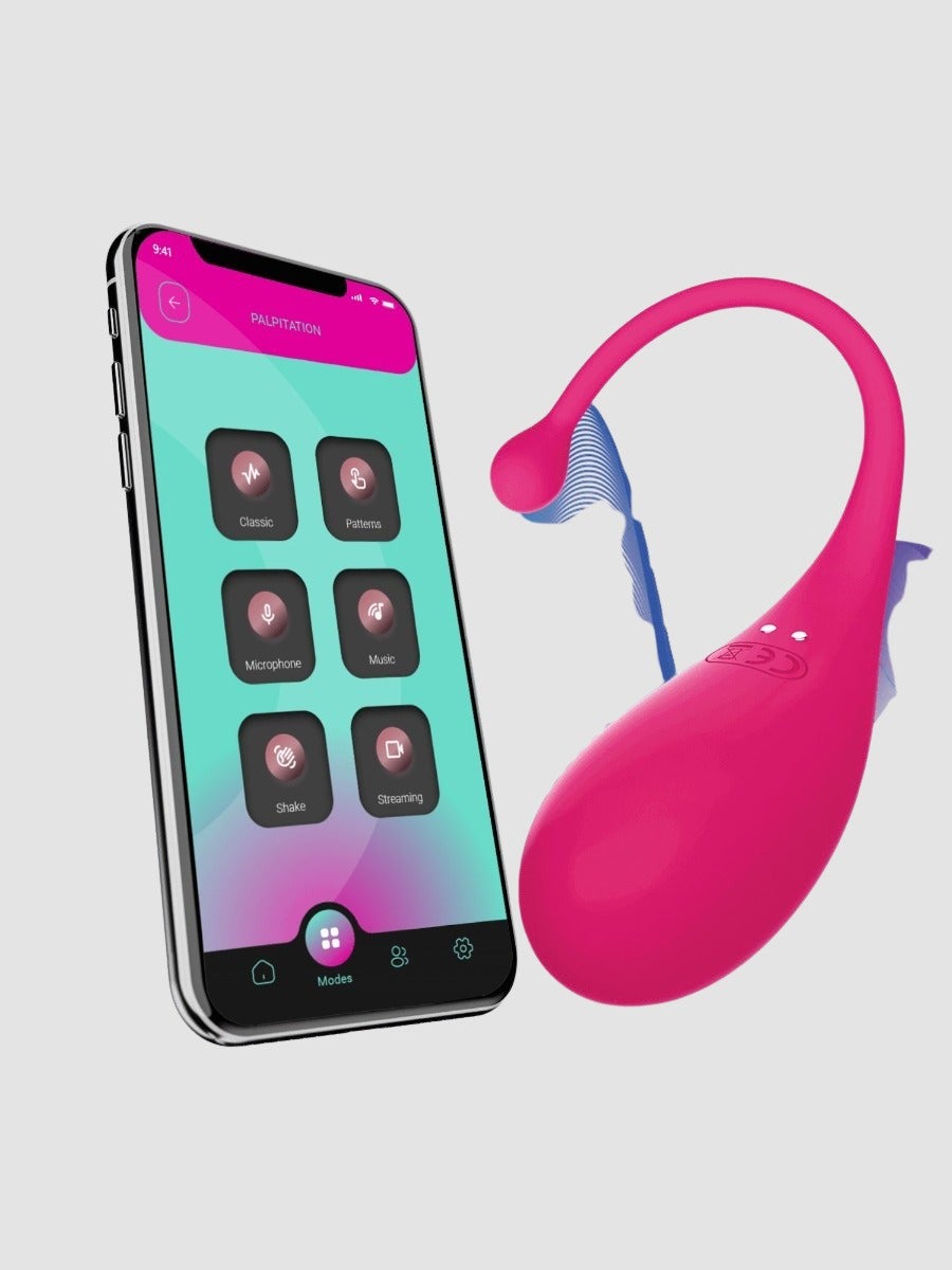 Oeuf vibrant connecté Palpitation rose