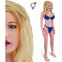 Poupée gonflable réaliste trans blonde Nadia
