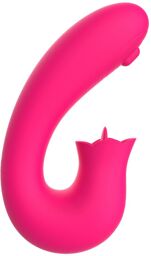 Vibromasseur 2 en 1 G-spot et stimulateur de clitoris USB Kali rose - WS-NV085
