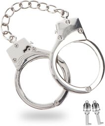 Menottes en métal Argentées