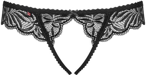 Contica String ouvert - Noir Noir