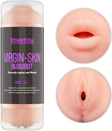 Masturbateur double face Virgin-Skin Bouche Vagin