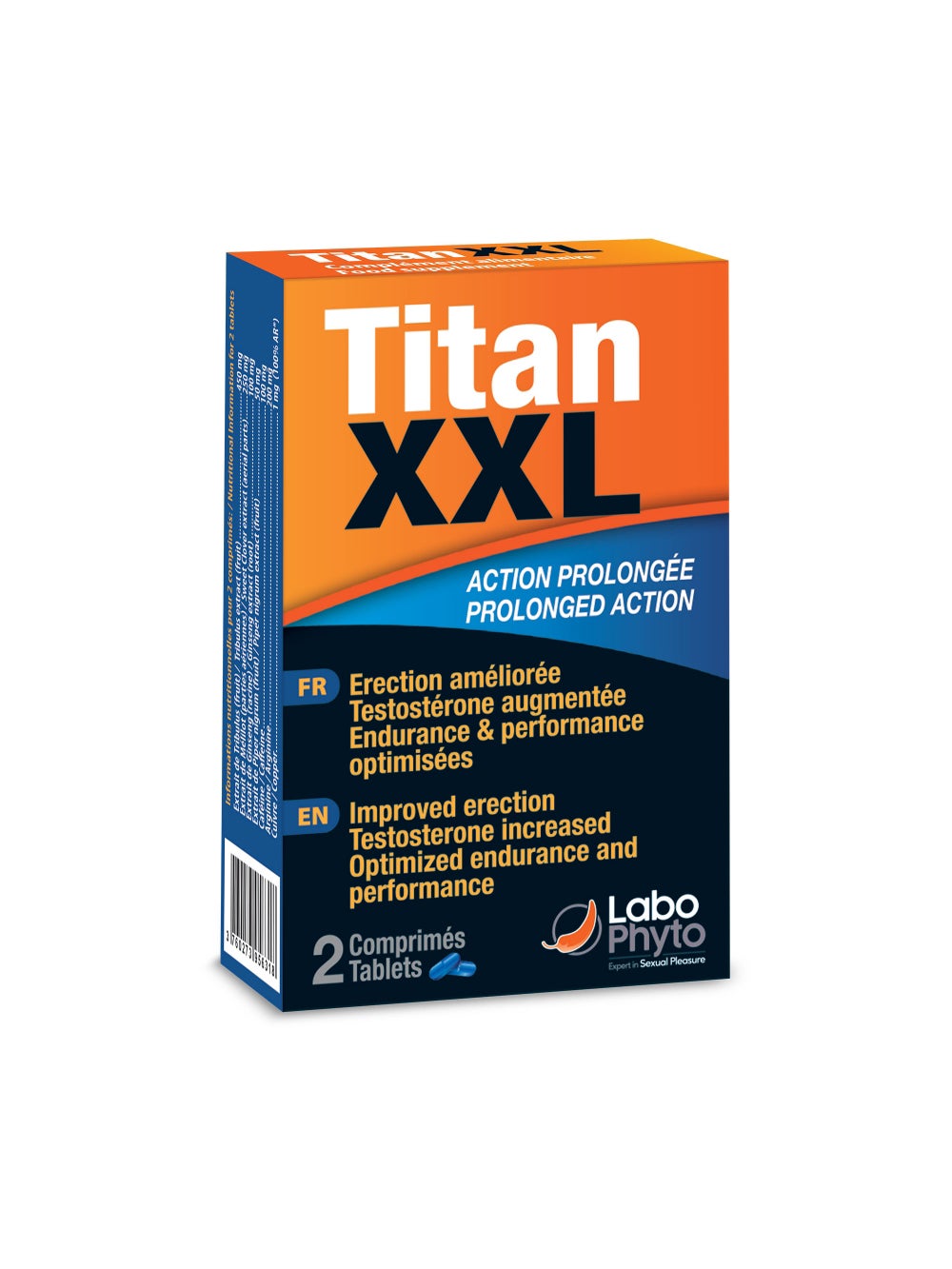 Aphrodisiaque Titan XXL 2 comprimés