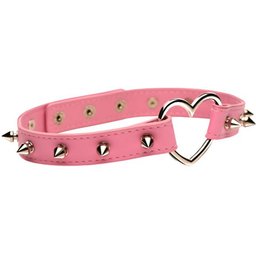 XR Brands - Collier Cœur Piquants - Rose