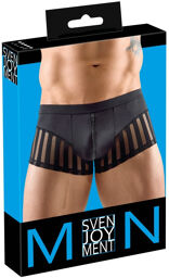 Boxer érotique avec zip pratique Noir