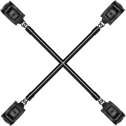 Barre de Crucifixion avec Menottes - Noir