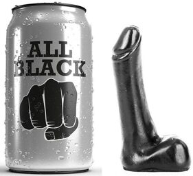dildo tout noir 9cm