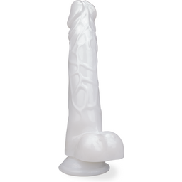 Méga gode ventouse Walter gode vaginal ou anal homme ou femme - Blanc