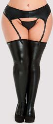 Bas Fierce Wetlook Noirs GT Noir