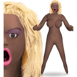 Poupée gonflable sexuelle fellation blonde Anaïs