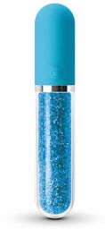 Vibromasseur Verre & Silicone Stardust Charm Bleu