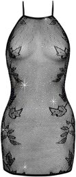 Robe résille motif Noir