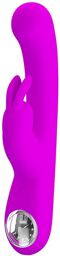 Lamar - Vibrateur Lapin avec affichage digital LED - Violet