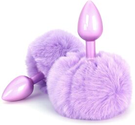 Plug Queue de Lapin Enchanting Bunnytail 5 x 2.8cm Violet