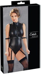 Body noir mat avec détails métalliques et sangles ajustables Noir