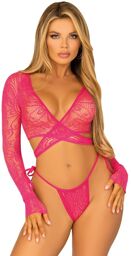 Crop Top avec String Rose Rose