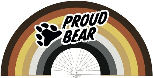 Éventail Proud Bear 64cm