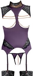 Guêpière ouverte Violet