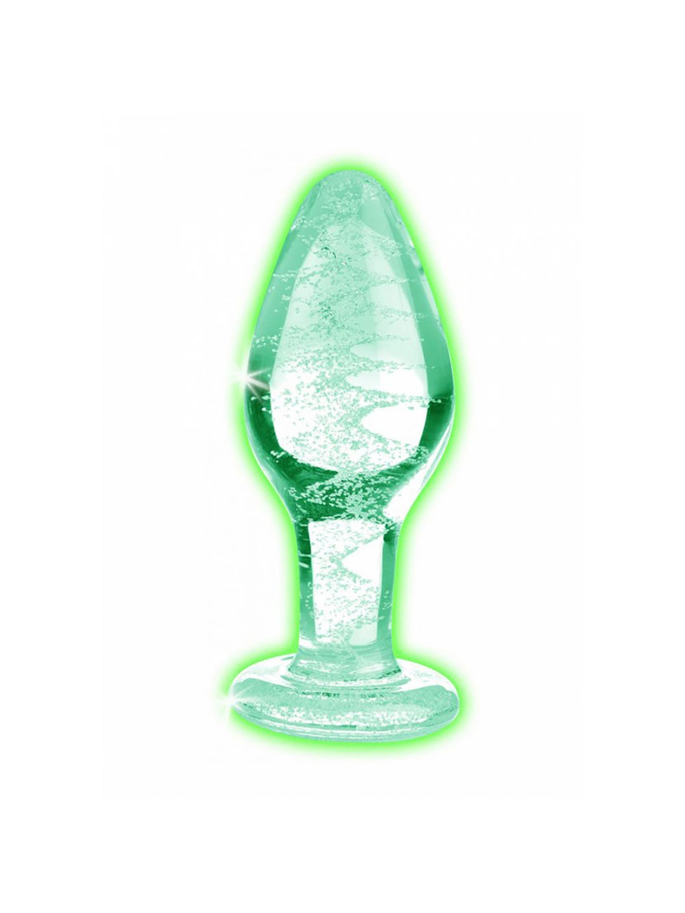 Plug anal en verre phosphorescent medium